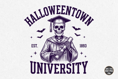 Halloweentown University SVG,Spooky Teacher Halloween Design Product Image 1