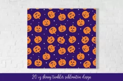 Halloween Pumpkin Skinny Tumbler Sublimation Wrap Product Image 2