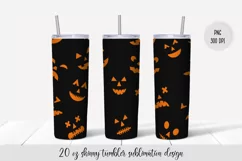 Halloween Tumbler Sublimation Wrap. Vol.4 Tumbler Design Product Image 4