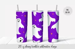 Halloween Tumbler Sublimation Wrap. Vol.4 Tumbler Design Product Image 3