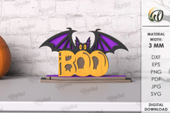 Halloween Character Shelf Sitter Laser Cut. Stand decor SVG Product Image 1