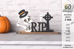 Halloween Character Shelf Sitter Laser Cut. Stand decor SVG Product Image 1