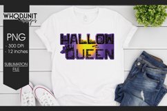 Halloween sublimation file with a glitter look being used as a print on a tshirt