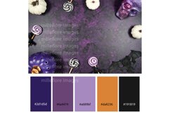 Halloween Background Flatlay Plus FREE Color Palette. Purple Product Image 3