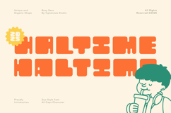 Haltime Bold Retro Rounded Boxy Sans Font Product Image 1
