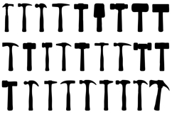 Hammer Silhouette SVG Bundle Product Image 1