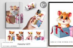 Digital Paper Hamster Gift Product Image 1