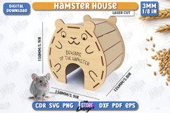 3D Hamster Houses Laser Cut Bundle, Custom Hamster Hideout Product Image 12
