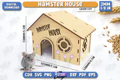 Hamster House Laser Cut | Small Pets Supplies | Home Pets Product Image 1
