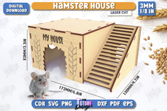3D Hamster Houses Laser Cut Bundle, Custom Hamster Hideout Product Image 15