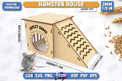 3D Hamster Houses Laser Cut Bundle, Custom Hamster Hideout Product Image 16