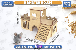 3D Hamster Houses Laser Cut Bundle, Custom Hamster Hideout Product Image 17