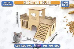 Hamster House Laser Cut | Small Pets Supplies | Home Pets Product Image 1