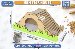 Hamster House Laser Cut | Small Pets Supplies | Home Pets Product Image 1