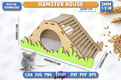3D Hamster Houses Laser Cut Bundle, Custom Hamster Hideout Product Image 18