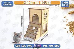3D Hamster Houses Laser Cut Bundle, Custom Hamster Hideout Product Image 19