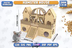 Hamster House Laser Cut | Small Pets Supplies | Home Pets Product Image 1