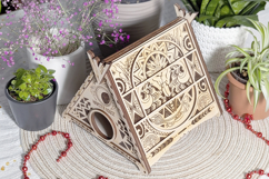 Hamster House - Laser Cut File, SVG plan of Native American Product Image 9