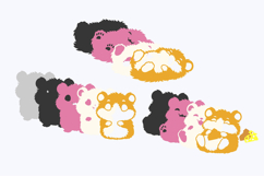 Kawaii Hamster 3D SVG Product Image 3