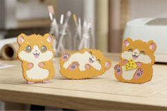 Kawaii Hamster 3D SVG Product Image 4