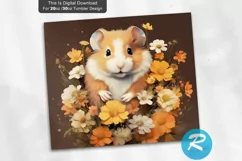 sublimation graphic,instant download,seamless pattern,mug wrap gift,watercolor clipart,digital tumbler wrap,floral flowers,cute farm animals,Rat Mouse Gerbil,embroidered tumbler,embroidery pattern,guinea pig tumbler