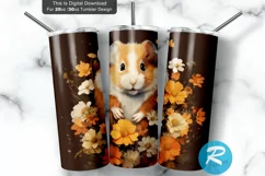 sublimation graphic,instant download,seamless pattern,mug wrap gift,watercolor clipart,digital tumbler wrap,floral flowers,cute farm animals,Rat Mouse Gerbil,embroidered tumbler,embroidery pattern,guinea pig tumbler