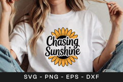 Chasing Sunshine Sunflower SVG PNG Product Image 1