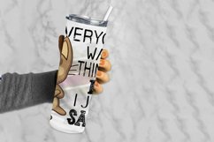 Sarcastic Smug Cat Quote Tumbler Wrap Sublimation Png Product Image 3