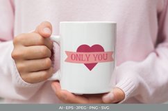 Hand Drawn Valentines Quotes with Decorative Design SVG Set Product Image 2