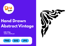 Hand Drawn Abstract Vintage Product Image 1