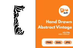 Hand Drawn Abstract Vintage Product Image 1