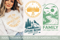 Hand-Drawn Adventure Camping Png Clipart Design Product Image 1