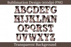 Rose Gold Plaid Alphabet PNG Letters, Glam Tartan Alpha Product Image 1