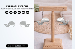 Hand Drawn Animal Earring Laser Cut SVG Product Image 2