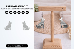 Hand Drawn Animal Earring Laser Cut SVG Product Image 2