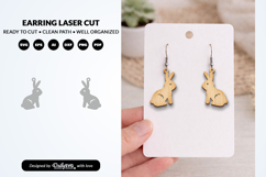 Hand Drawn Animal Earring Laser Cut SVG Product Image 2