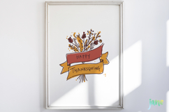Hand-Drawn Autumn Thanksgiving Elements SVG PNG Product Image 5