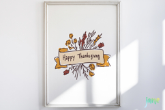 Hand-Drawn Autumn Thanksgiving Elements SVG PNG Product Image 5