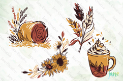 Hand-Drawn Autumn Thanksgiving Elements SVG PNG Product Image 1