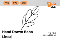 Hand Drawn Boho Lineal Product Image 1