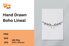 Hand Drawn Boho Lineal Product Image 1
