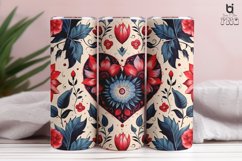 Hand-Drawn Pattern Boho Love Sublimation Tumbler Design Product Image 10