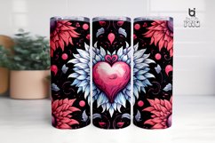 Hand-Drawn Pattern Boho Love Sublimation Tumbler Design Product Image 13