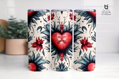 Hand-Drawn Pattern Boho Love Sublimation Tumbler Design Product Image 7