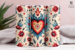 Hand-Drawn Pattern Boho Love Sublimation Tumbler Design Product Image 8