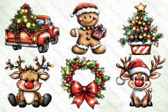 Hand-drawn Cartoon-style Christmas Clipart Product Image 2