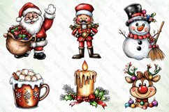 Hand-drawn Cartoon-style Christmas Clipart Product Image 5