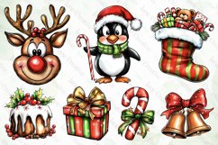 Hand-drawn Cartoon-style Christmas Clipart Product Image 3