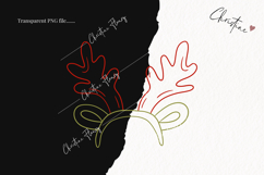 Hand Drawn Reindeer Antler Clipart | Christmas PNG Product Image 2