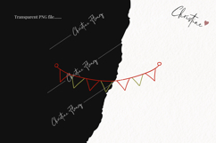 Hand Drawn Banner Clipart | Christmas PNG Product Image 2